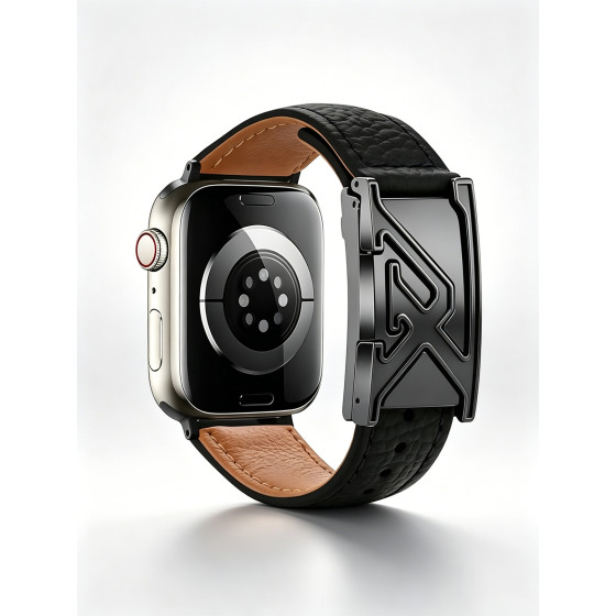 smartwatch поставляется с магнитными кожаными ремнями,荔枝纹质 подлинными кожаными ремнями, высококлассные дизайнерские ремни стиля, и черные выгравированные буквы формы застежки.